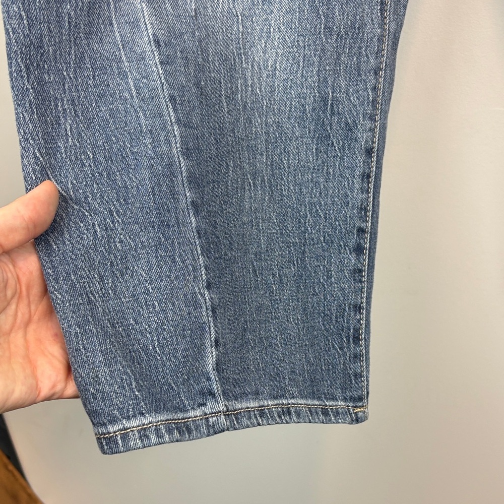 Angels Women's Wide Leg Jeans in Faded Blue Wash - Picture 6 of 13